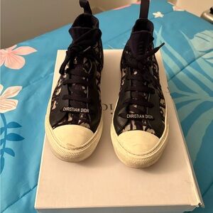 Dior Kids High-Top Sneakers - Black